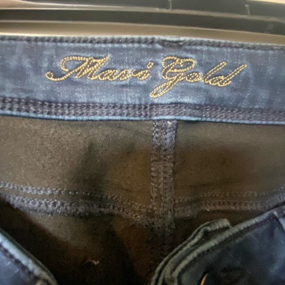Women’s Mavi Jeans, 30/32, Deep Gold Popstar, Kerry, stretch fit, dark - Picture 3 of 6